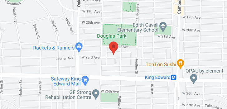 map of 835 W 23RD AVENUE